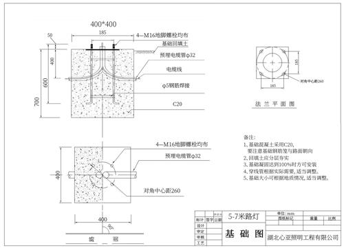 地基澆筑示意圖